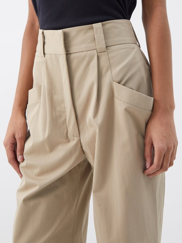 Raey Side pocket organic-cotton straight leg trousers