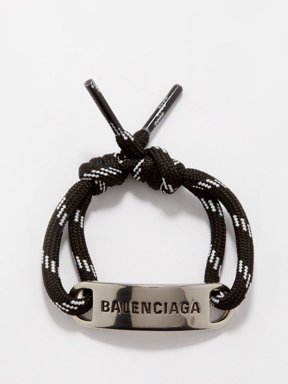 BB Leather Bracelet in Black  Balenciaga  Mytheresa