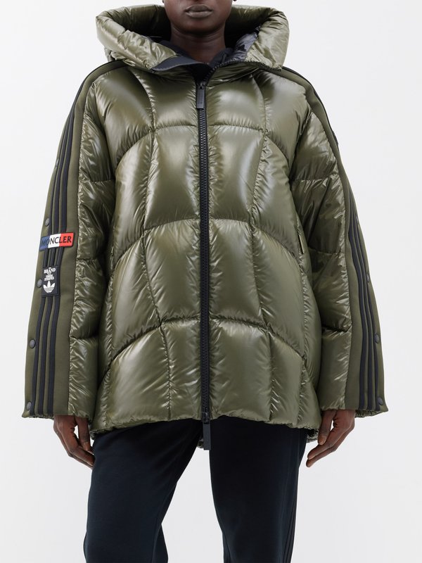 Moncler x adidas Originals (Moncler Genius) Beiser padded nylon laqué coat