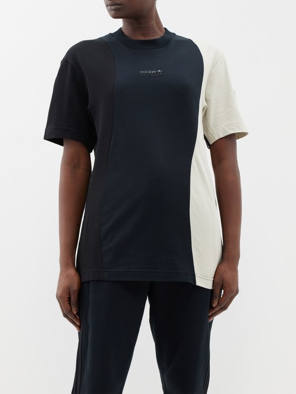 Moncler x adidas Originals (Moncler Genius) Tri-colour cotton-jersey T-shirt