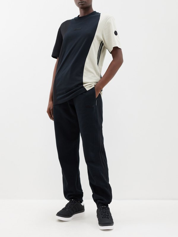 Moncler x adidas Originals (Moncler Genius) Tri-colour cotton-jersey T-shirt