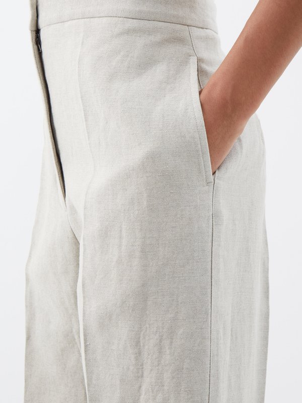 Raey Relaxed linen-blend tailored trousers