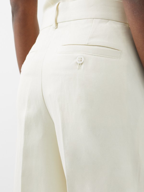 Raey Wide-leg ramie and cotton-blend chino