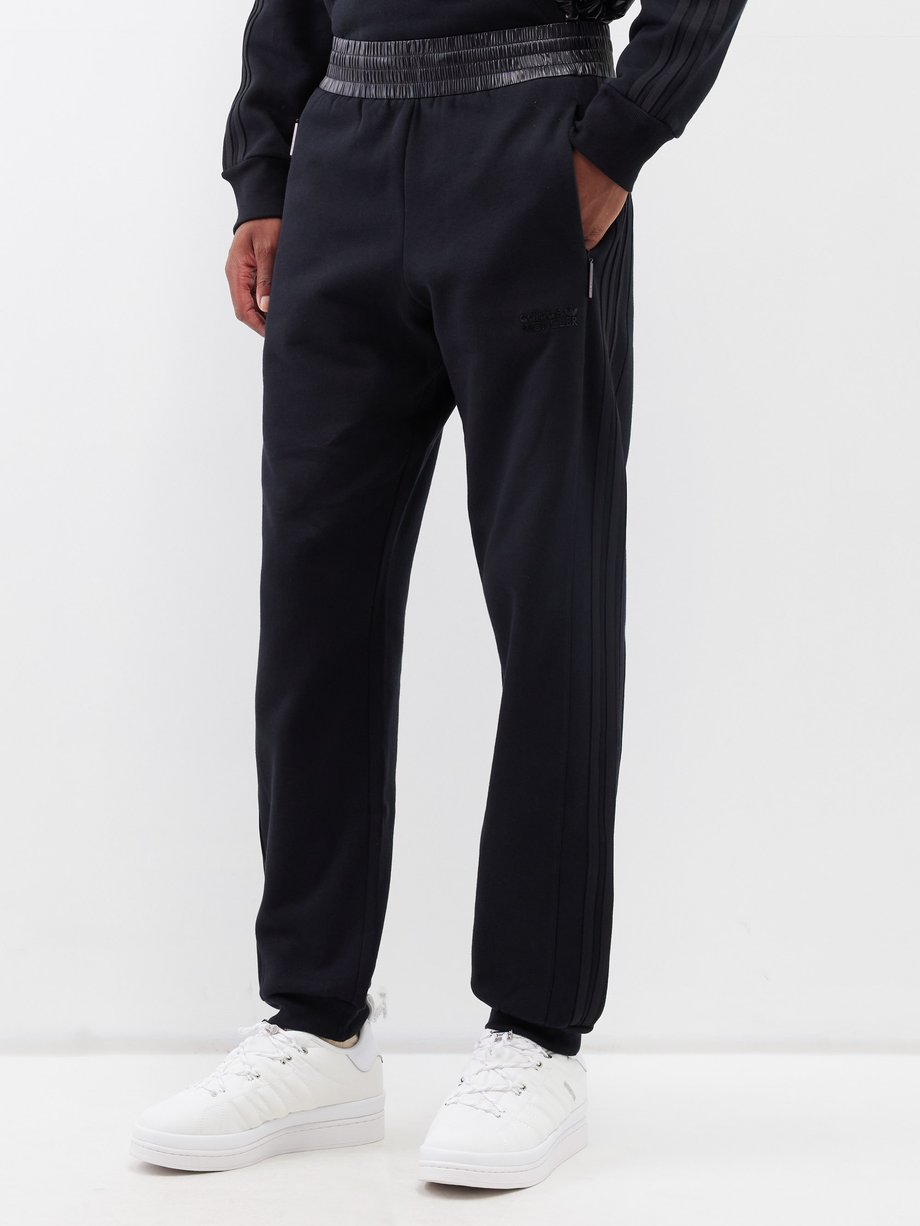 Black Drawcord-waist cotton-jersey track pants | Moncler Genius ...