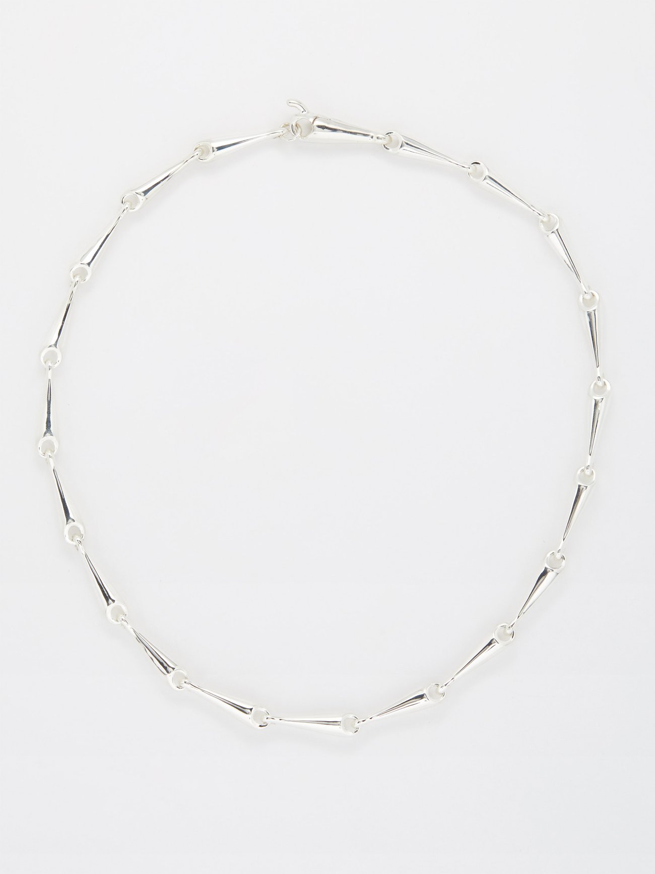 Silver Linked large sterling-silver necklace | Annika Inez