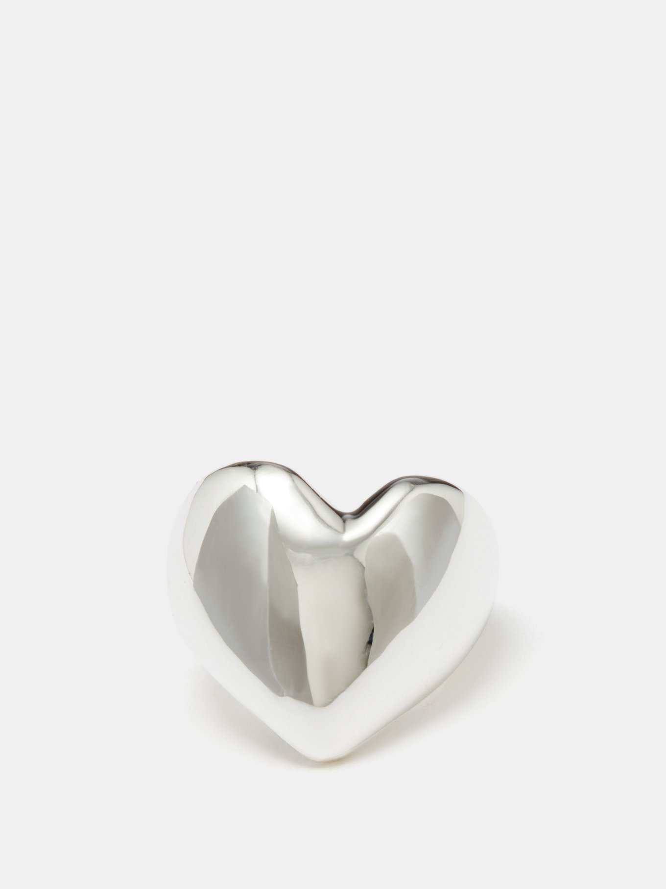 Silver Heart sterling silver earcuff | Annika Inez | MATCHESFASHION US