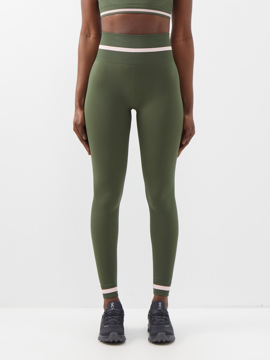 Green Form high-rise seamless leggings