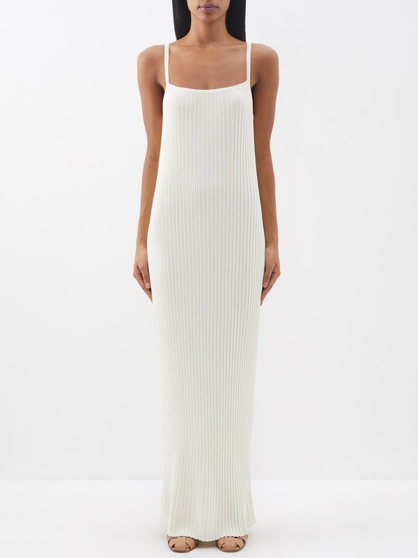 Giuliva Heritage The Lizzie ribbed-jersey maxi dress