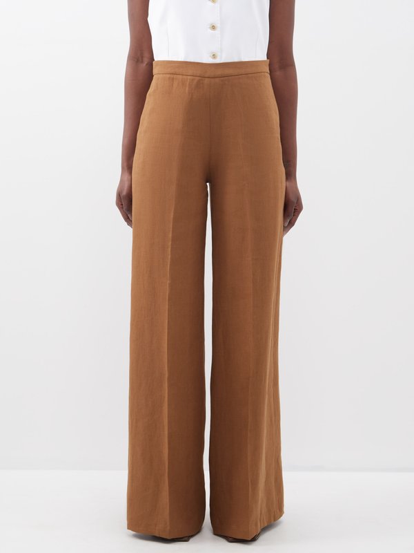 Amanda Linen High Waisted Tailored Pant | Ash | Pants | Shona Joy – Shona  Joy International