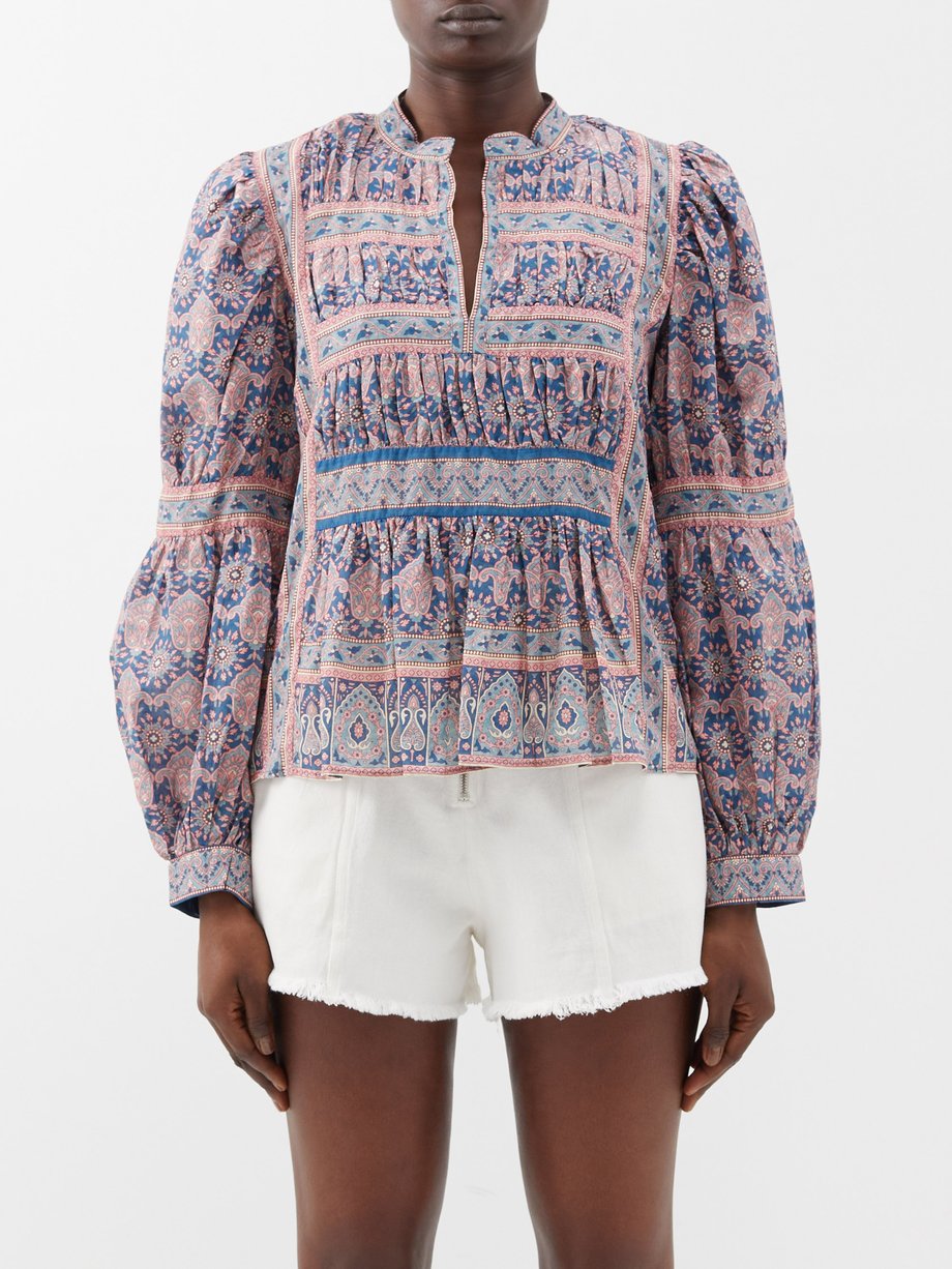 Pink Parker floral-print cotton shirt | Sea | MATCHESFASHION AU