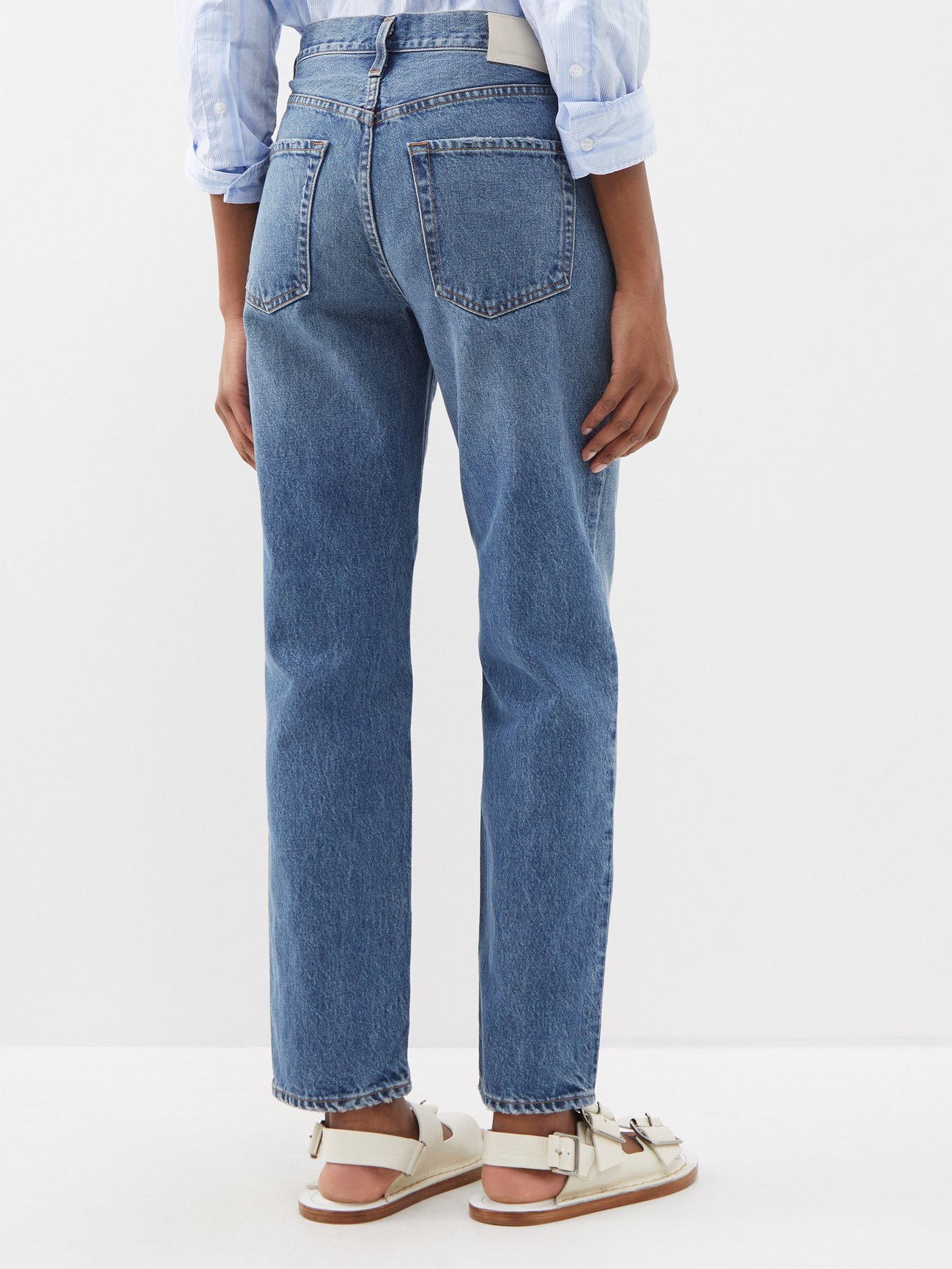 Blue Devi low-rise tapered-leg jeans, Citizens of Humanity