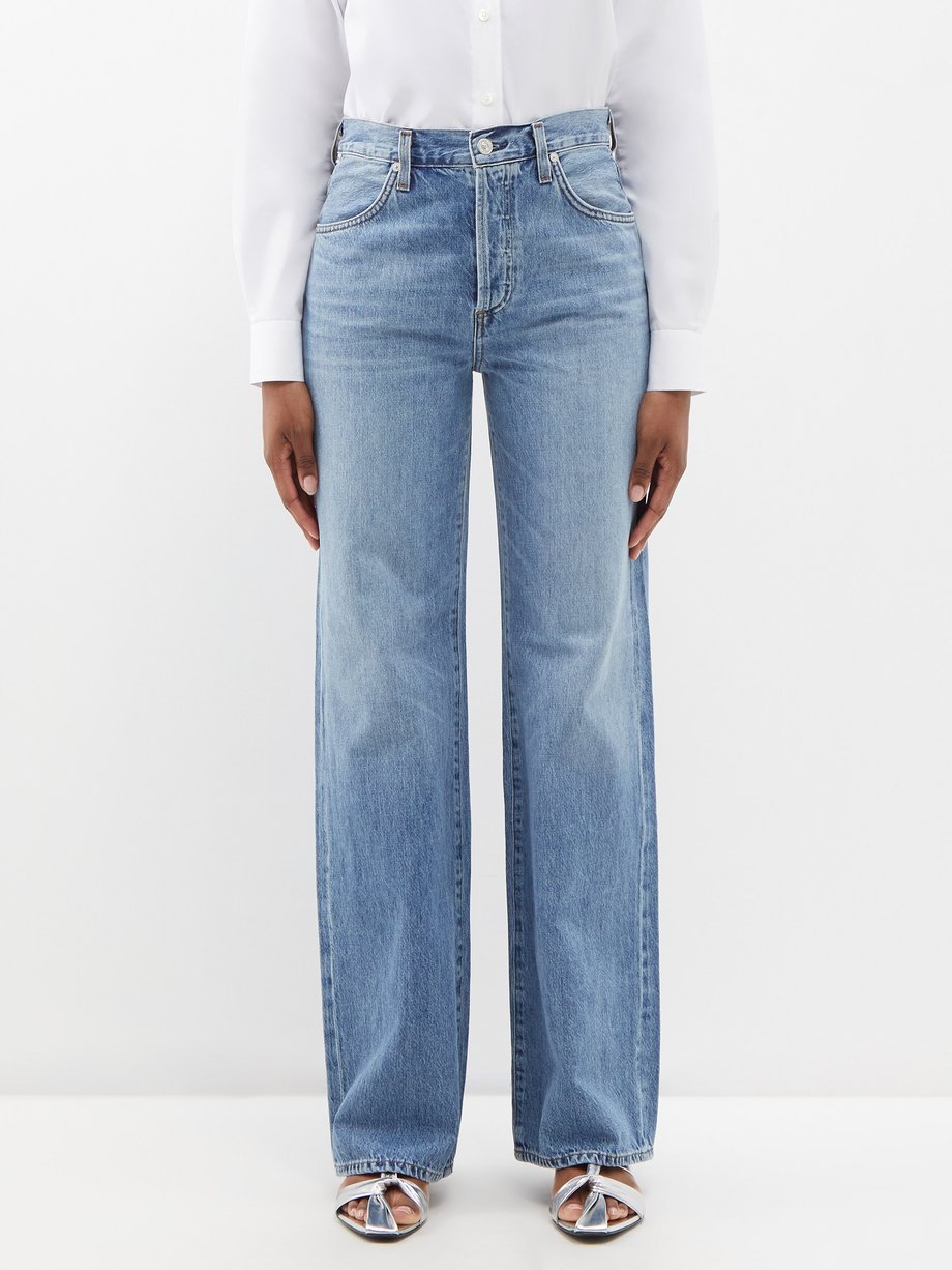 Blue Annina organic-cotton wide-leg jeans | Citizens of Humanity ...