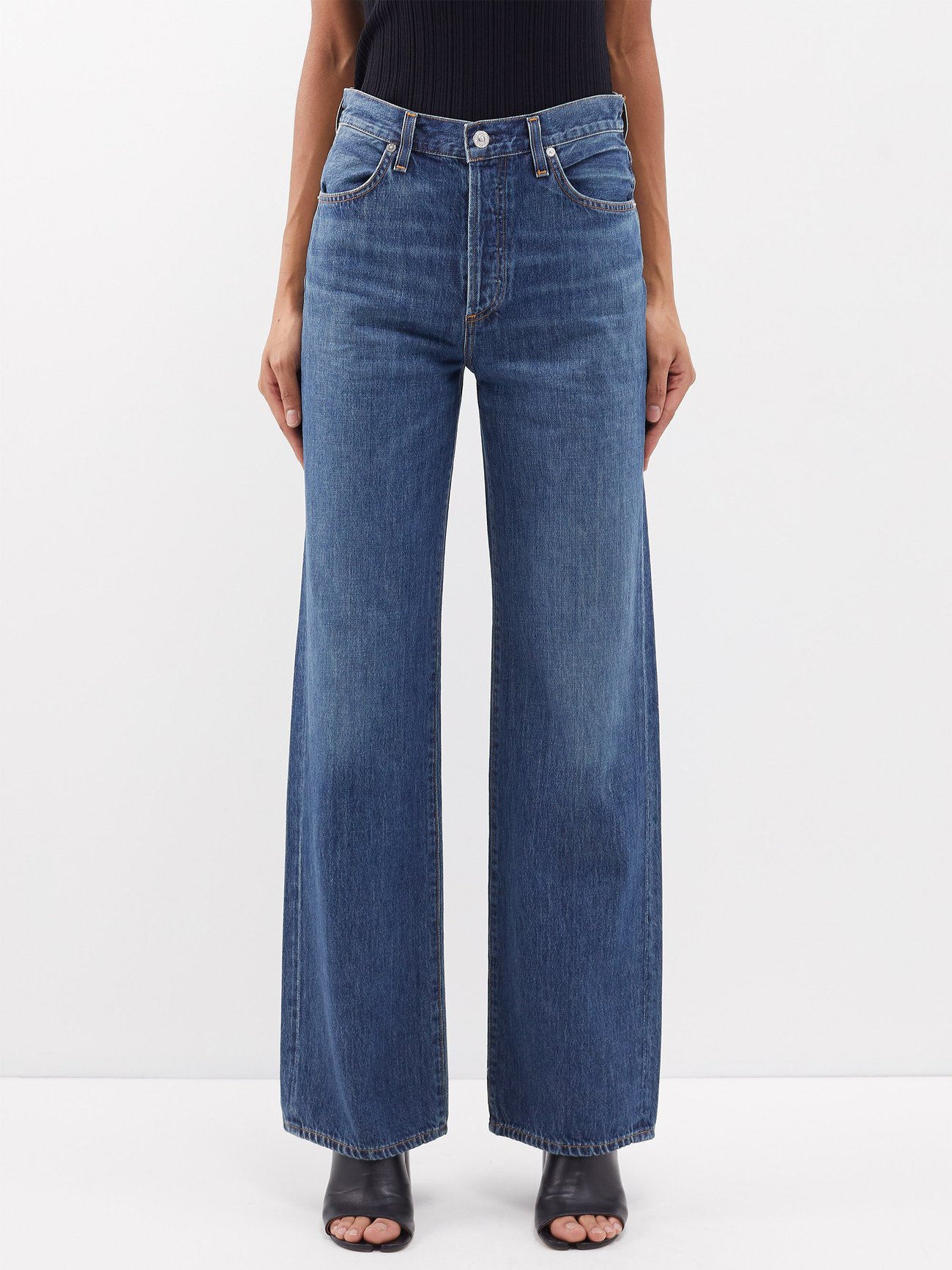 CITIZENS OF HUMANITY
Annina organic-cotton wide-leg jeans