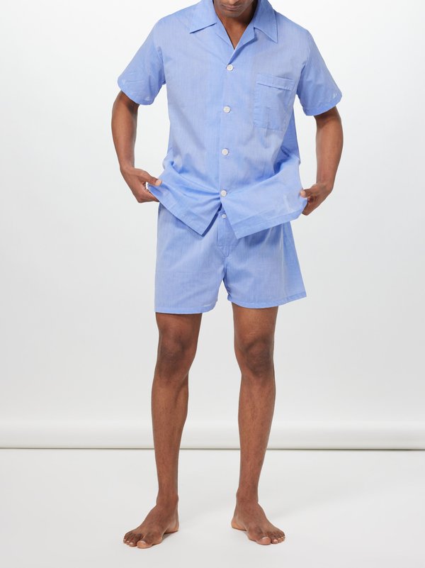 Derek Rose Pyjama en coton Amalfi