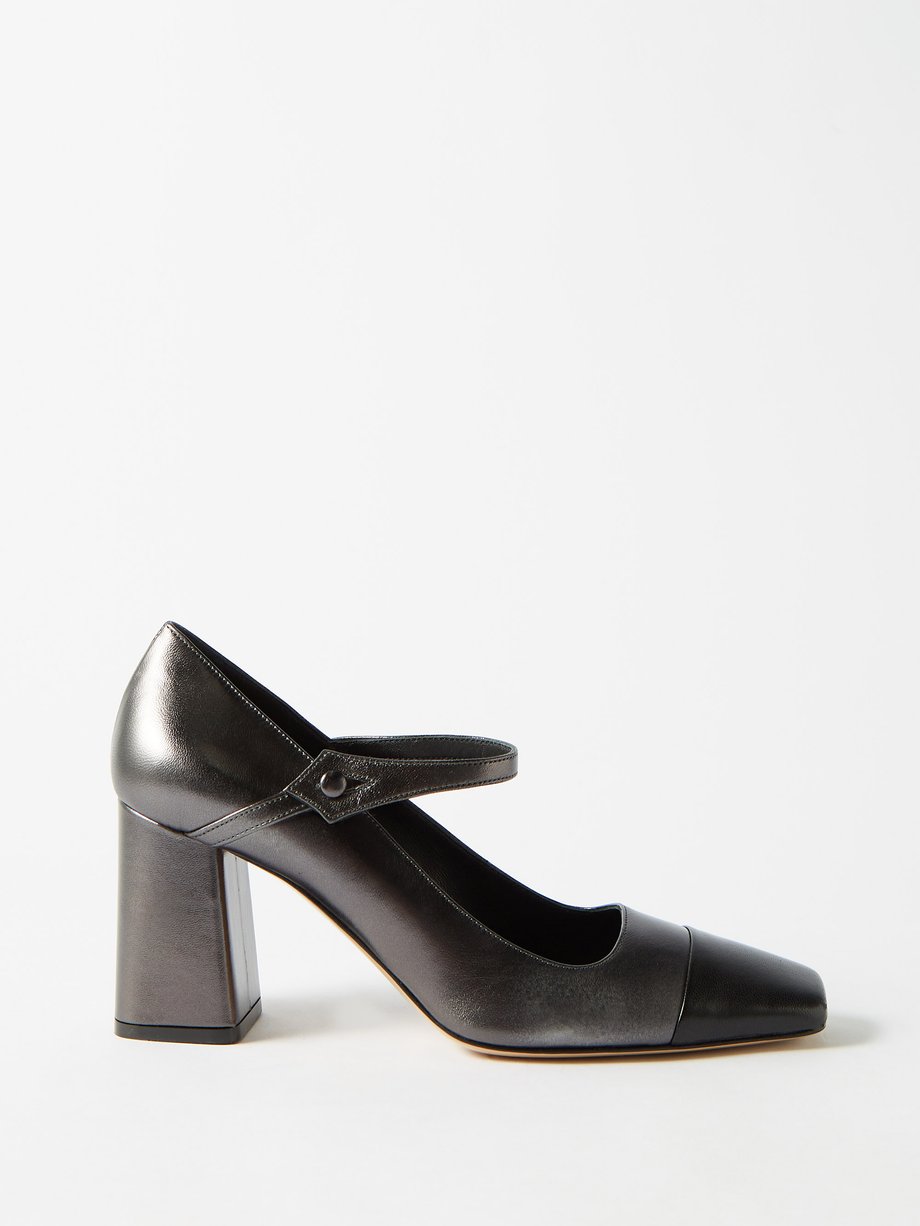 Black 85 leather Mary Jane pumps | Le Monde Beryl | MATCHESFASHION UK