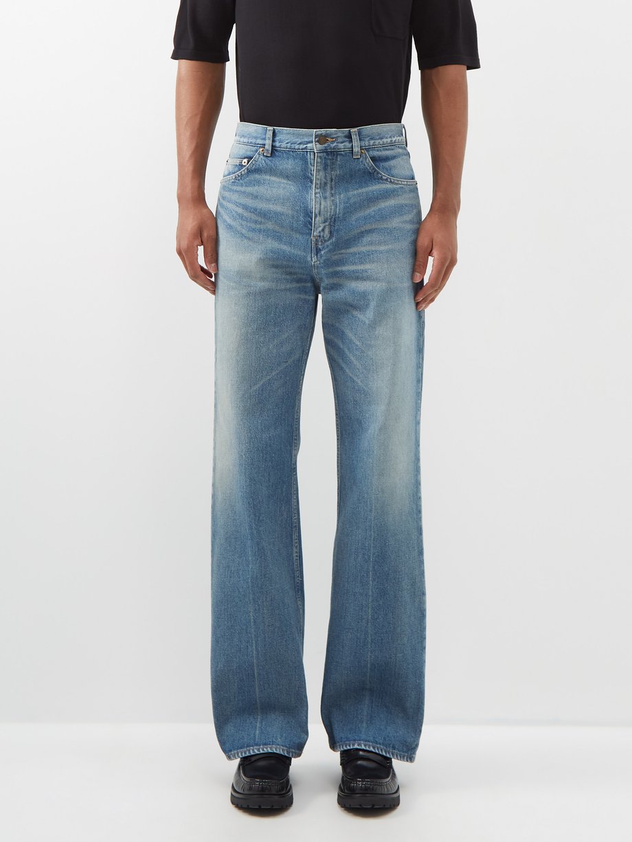 Blue 70s flared-leg jeans, Saint Laurent