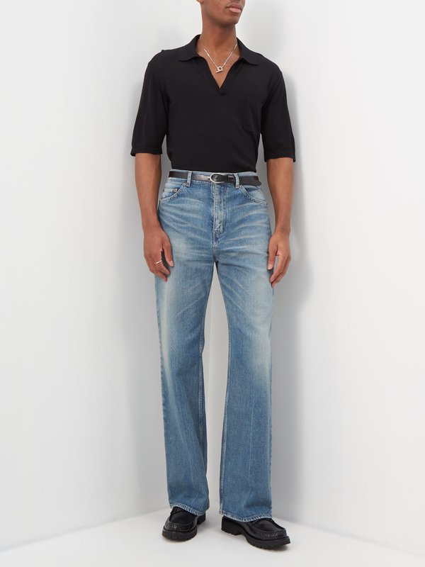 Blue 70s flared-leg jeans, Saint Laurent