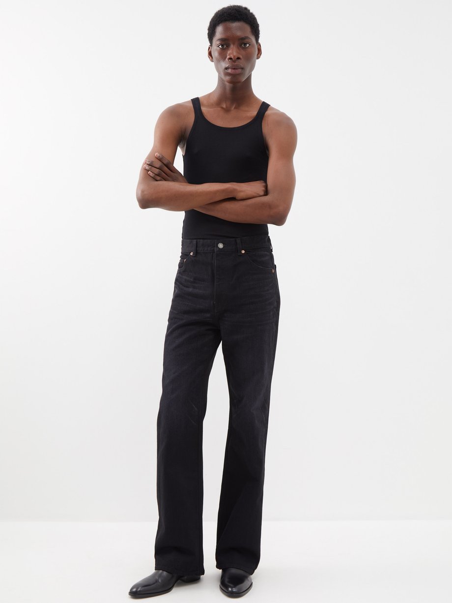 Black 70s flared jeans | Saint Laurent | MATCHES UK