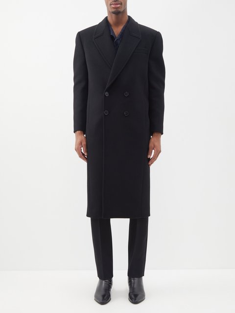 Black Whale double-breasted mohair-blend coat | Our Legacy