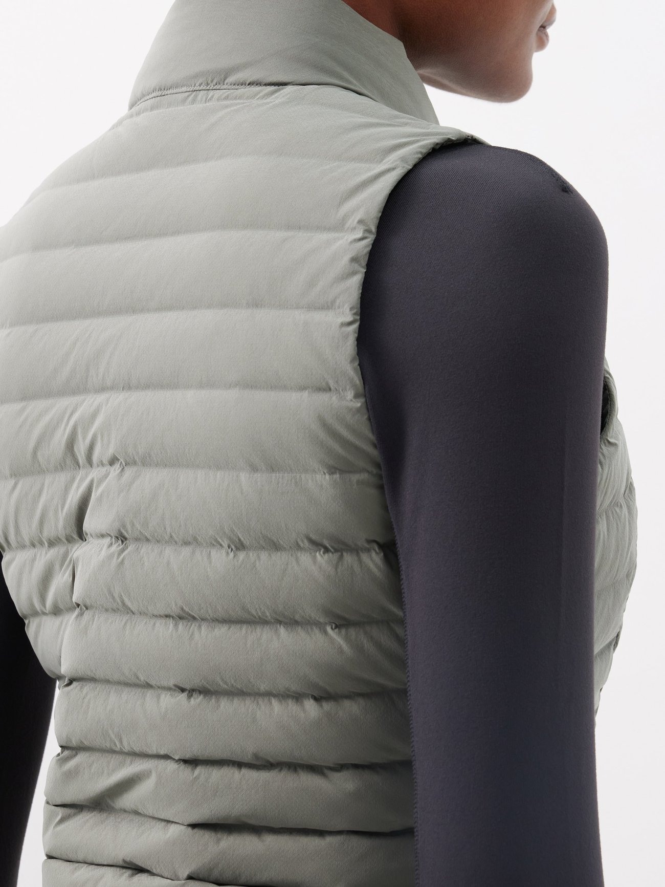Grey Pack it Down quilted down gilet, lululemon
