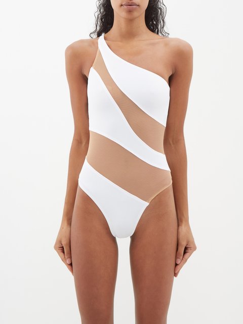 MAMA One-shoulder swimsuit - White - Ladies