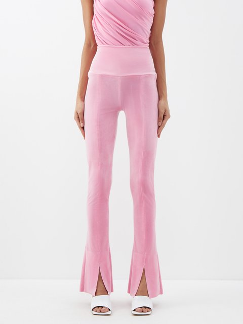 Pink Velvet Legging, Trousers