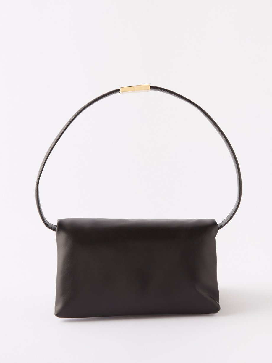 Black Prisma small padded leather shoulder bag | Marni | MATCHESFASHION AU