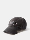 Black Gaffer-tape logo-embroidered cotton baseball cap