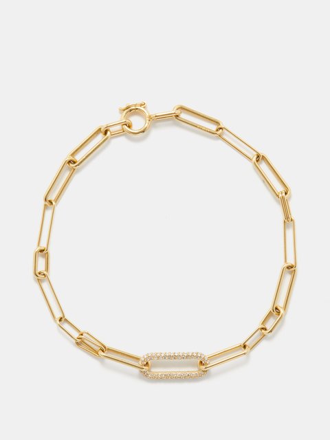 SPINELLI KILCOLLIN Elliptical Gold Chain Bracelet for Men