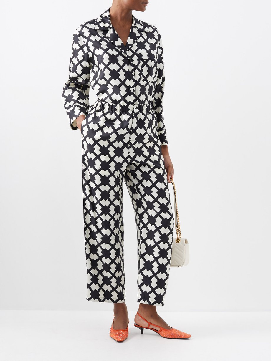 Gucci Printed Silk Pyjama Jumpsuit Nd