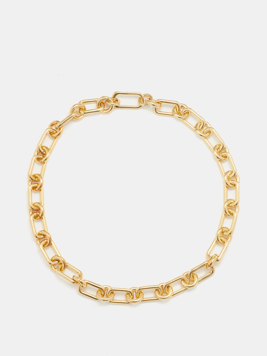 Gold Cresca 14k gold-plated necklace | Laura Lombardi | MATCHES UK