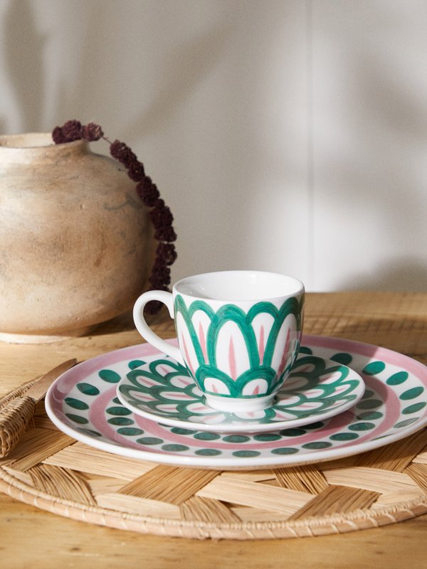 THEMIS Z Set of two Anthos porcelain tea cups