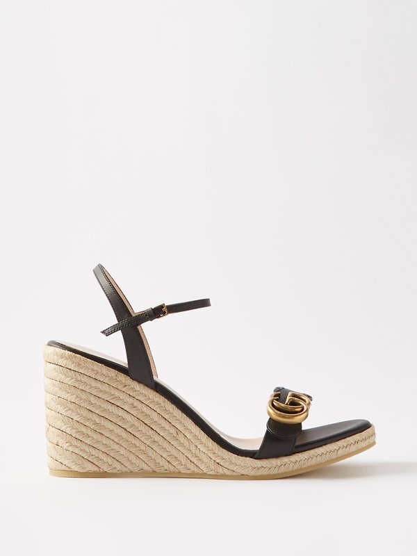 Gucci leather 2024 espadrille sandal