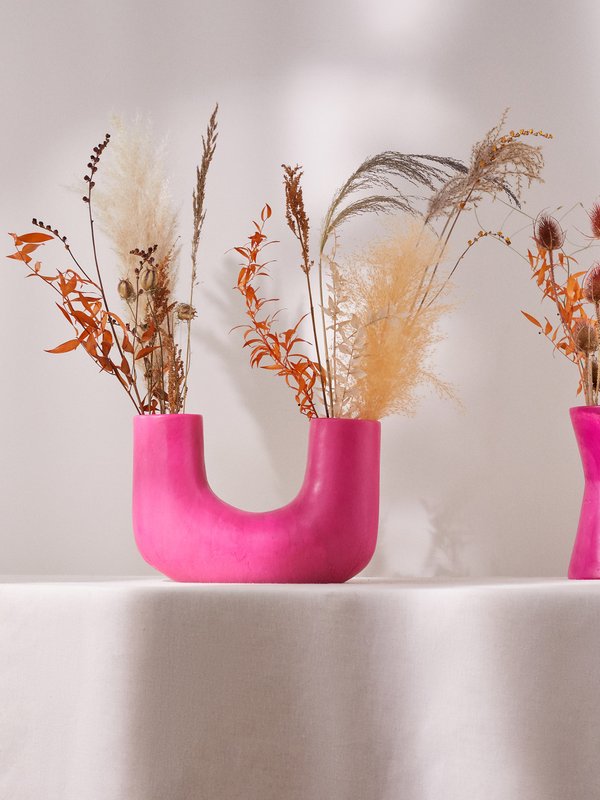 Dinosaur Designs Wildflower large marbled-resin vase
