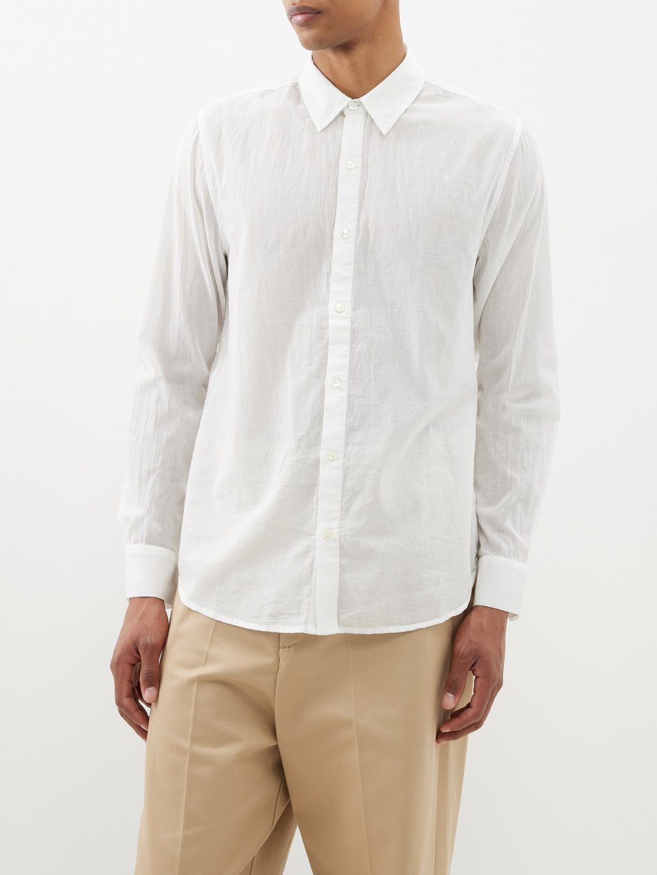 White Vitus cotton-voile shirt | Nili Lotan | MATCHES UK