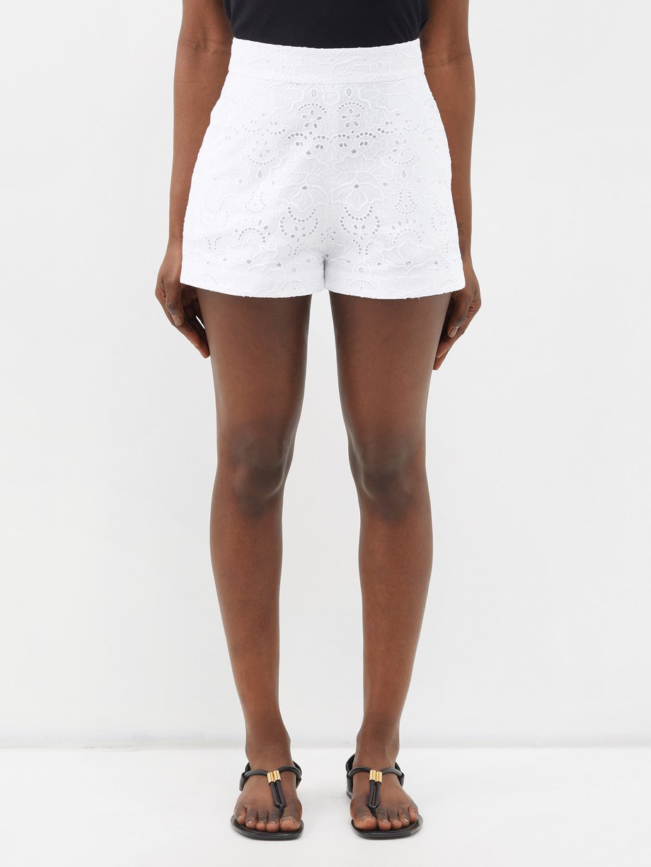 Shipley brugt pause White Uma broderie anglaise shorts | Three Graces London | MATCHESFASHION US