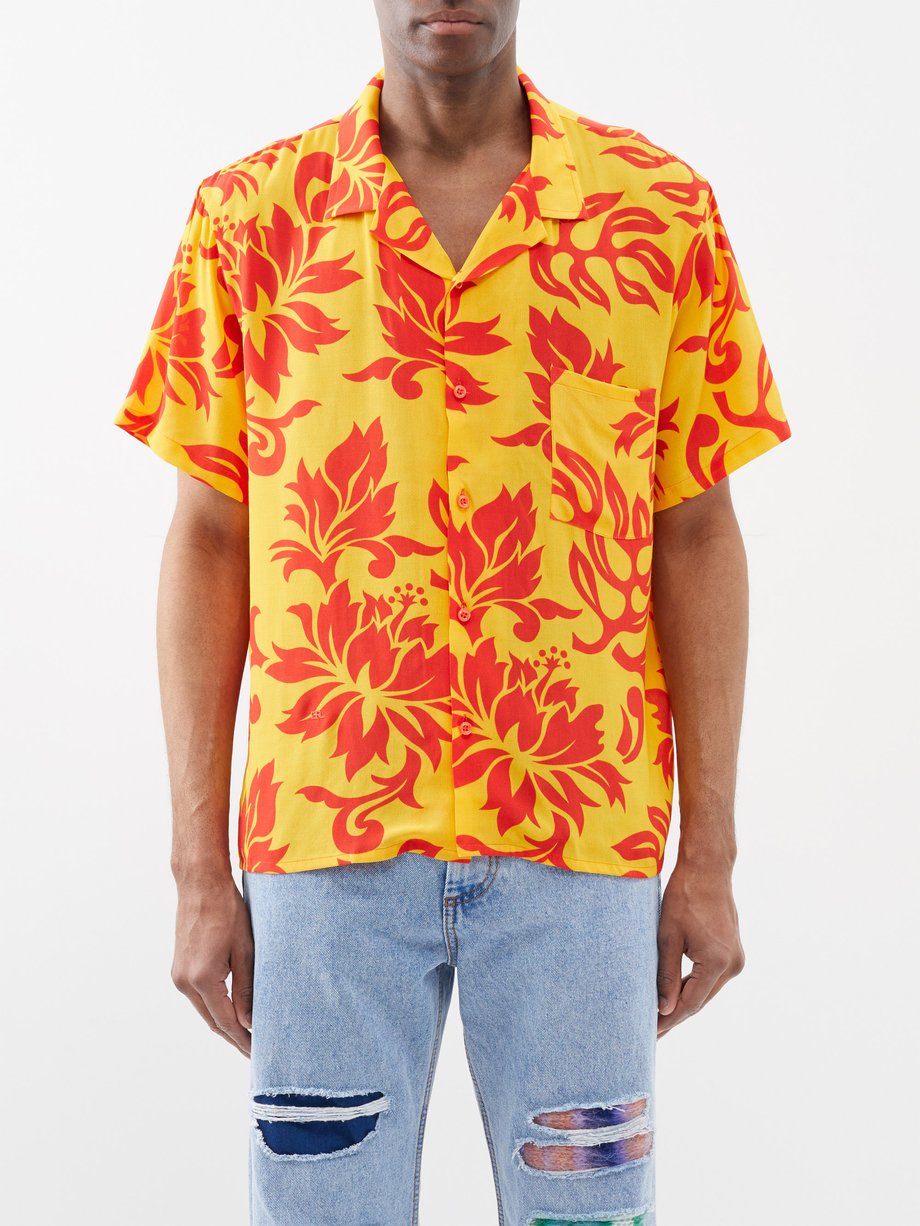 6,750円【新品】ERL floral shirt