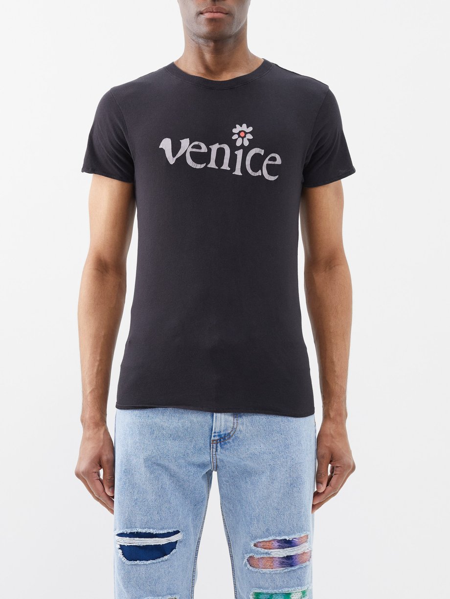 Black Venice-logo cotton-jersey T-shirt | ERL | MATCHESFASHION US