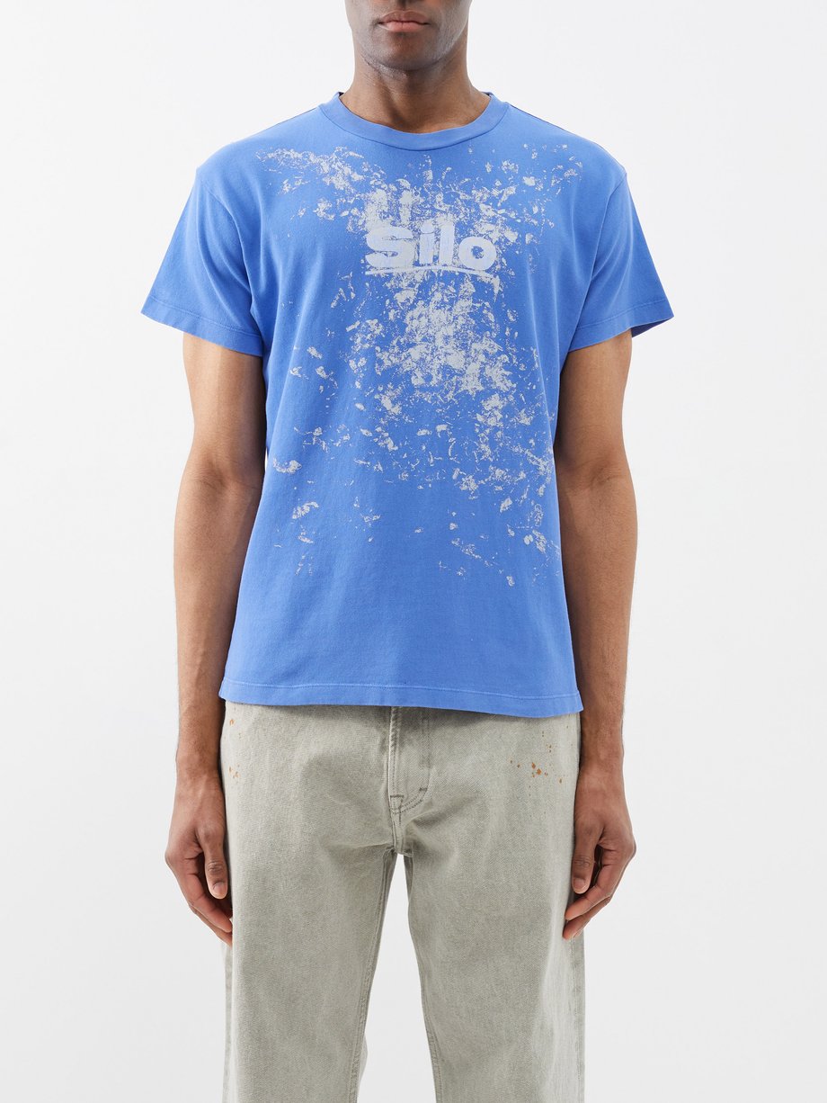 Blue Silo-print cotton-jersey T-shirt | ERL | MATCHESFASHION UK