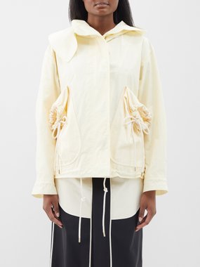 Ashlyn Daniel oversized-pocket nylon hooded parka