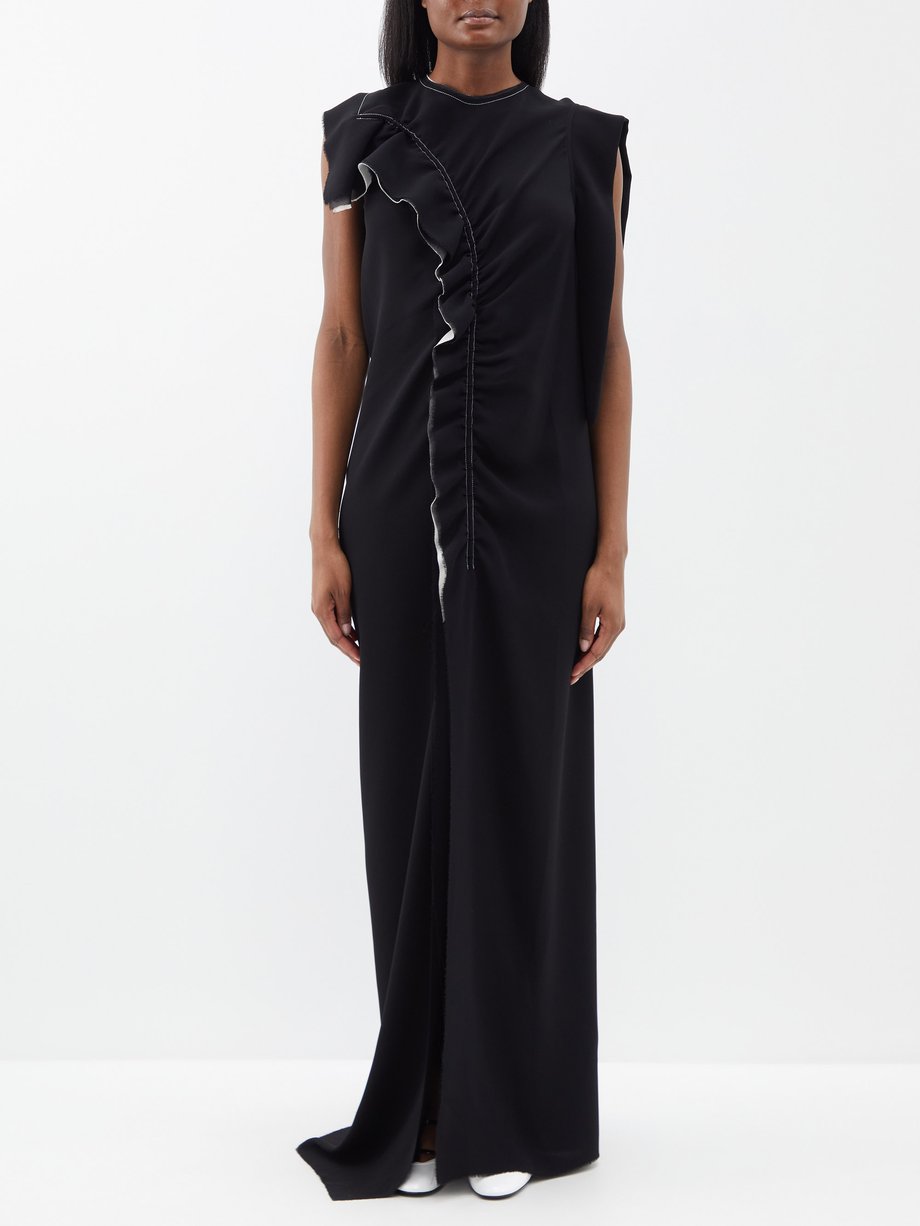 Black Shikaku customisable crepe dress | Ashlyn | MATCHES UK