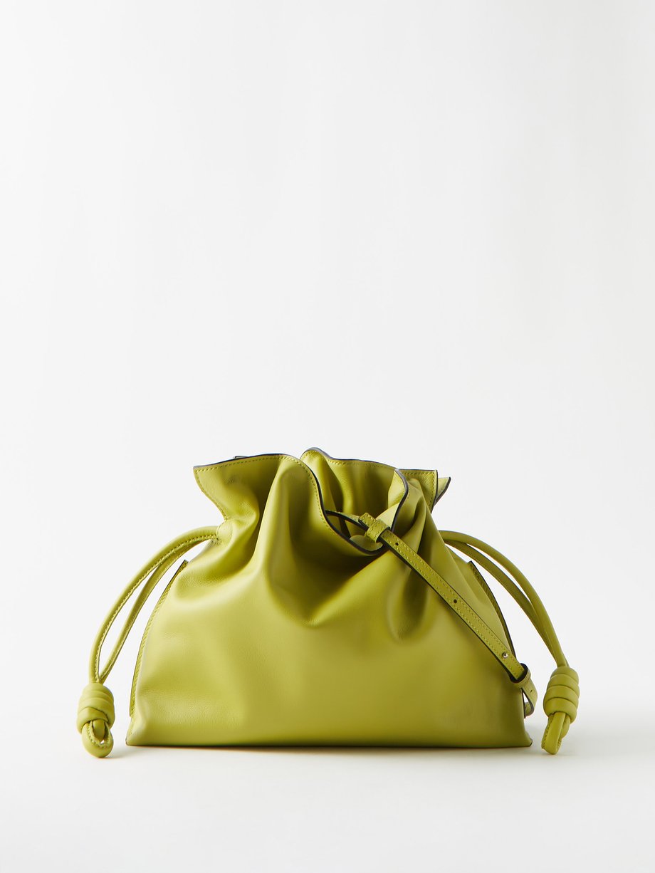 Green Flamenco leather clutch bag | LOEWE | MATCHESFASHION US