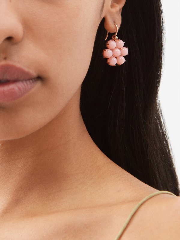 Irene Neuwirth Floret opal & 18kt rose-gold earrings