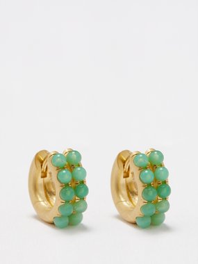 Irene Neuwirth Chrysoprase & 18kt gold earrings