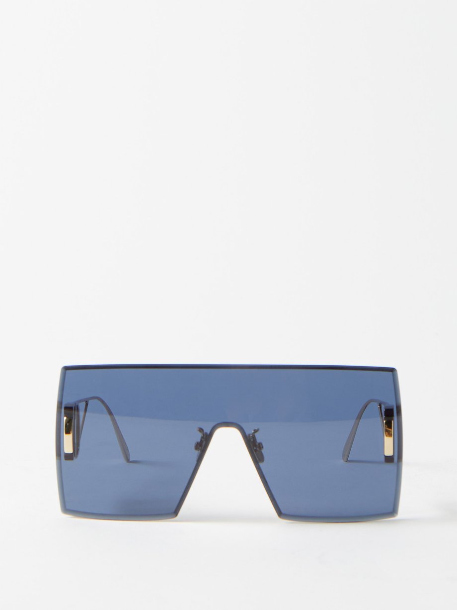 Blue 30Montaigne M1U shield sunglasses | DIOR | MATCHESFASHION AU