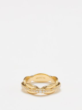 Melissa Kaye Ada diamond & 18kt gold ring