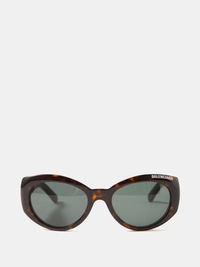 Balenciaga Eyewear Balenciaga Round tortoiseshell-acetate sunglasses