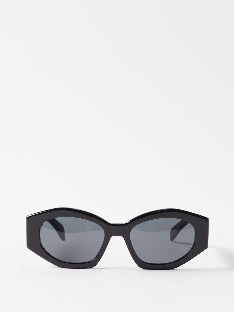 Celine Oversized Acetate Glasses in Black