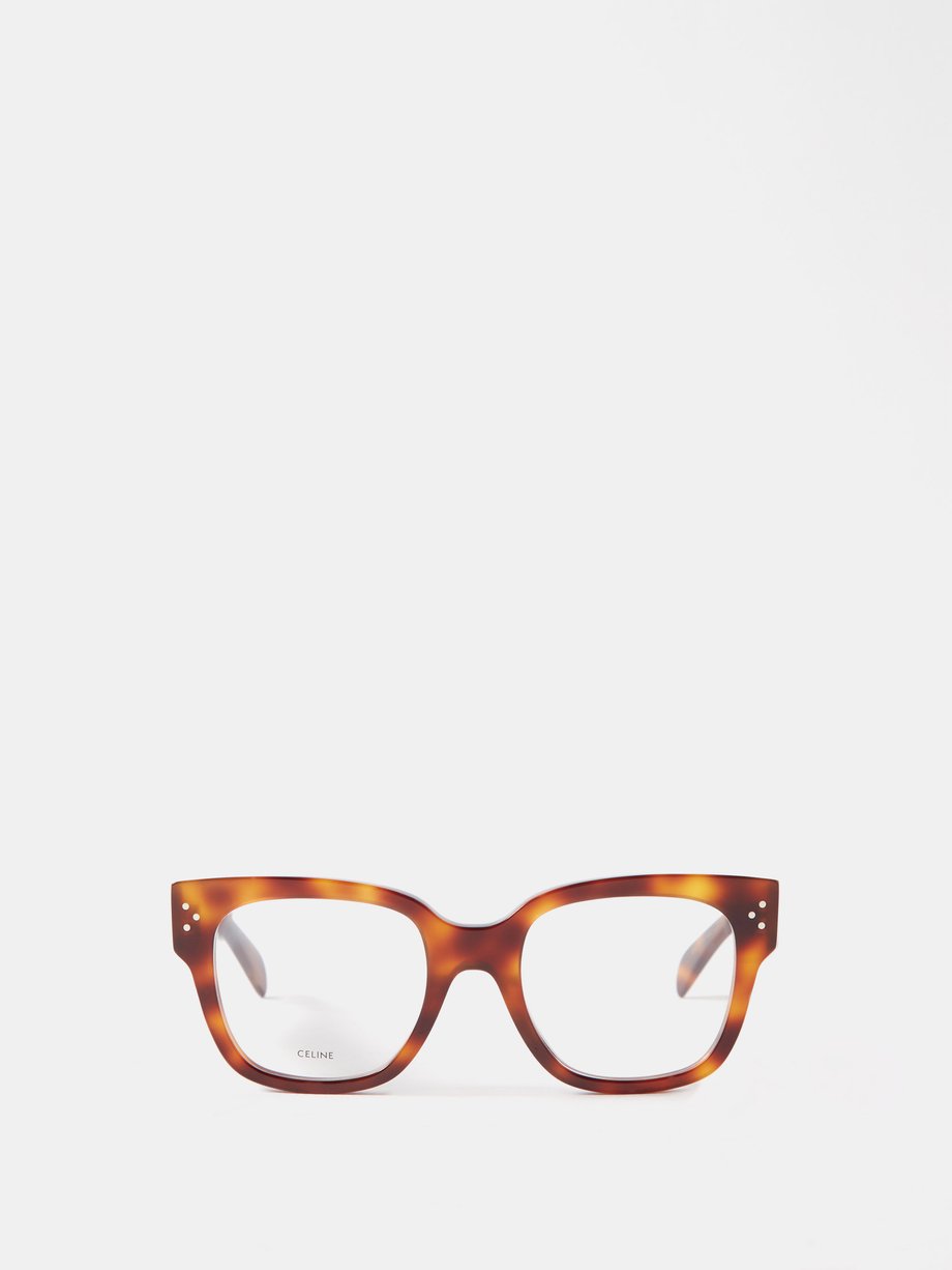 Ikke kompliceret Telemacos vand Brown Square acetate glasses | Celine Eyewear | MATCHESFASHION US