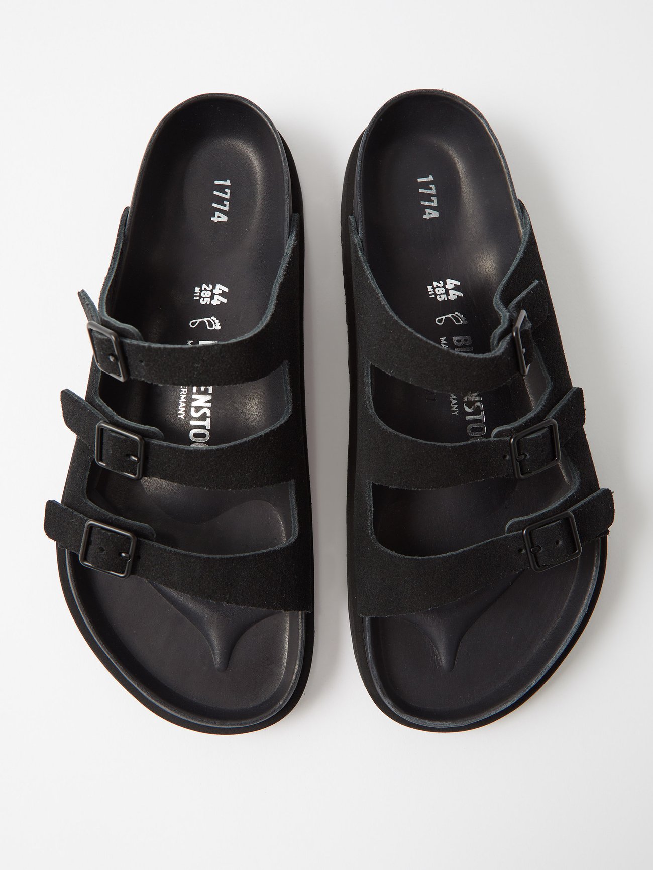 Florida Suede Sandals in Black - Birkenstock 1774